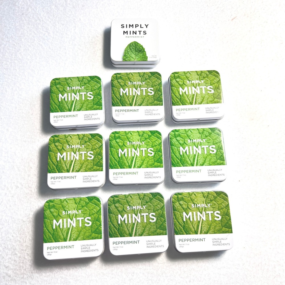 Simply‎ Mints Empty Tins Sewing Kits Crafts Fishing Tackle Boxes Buttons Hinged